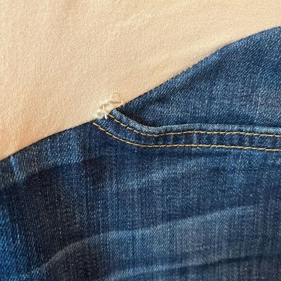 7 For All Mankind Blue and Beige Women Jeans - Picture 5 of 6